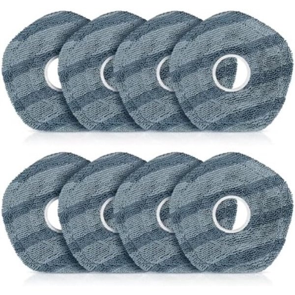 8 stuks wisdoeken, reserveonderdelen voor eufy X10 Pro Omni/X9 Pro robotstofzuiger, spin reinigingspads, reserveaccessoireset