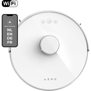 AENO RC2S robotstofzuiger - Dweil functie - Smart app NL - 2.5KPa - Wit