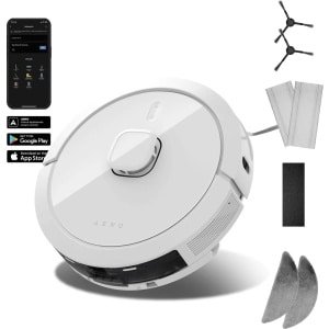 AENO RC8S Robotstofzuiger met LiDAR en Rotatie-Dweilfunctie - Schoonmaken tot 300 m² op 1 Oplaadbeurt - Turbo Modus - Slimme App en Spraakbesturing - Wit