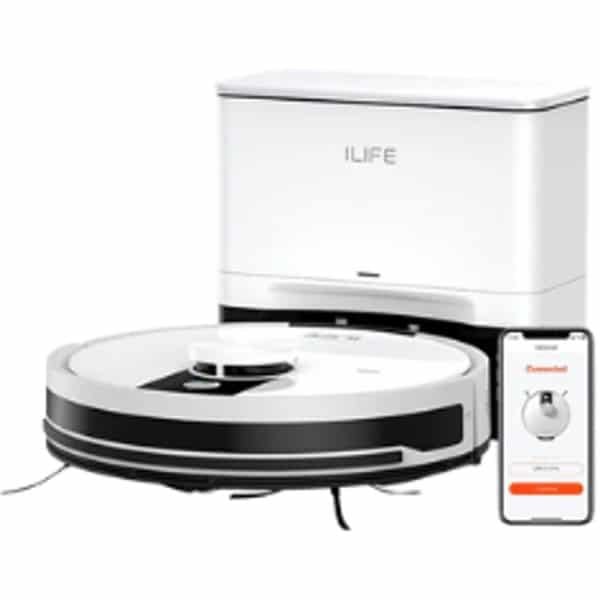 Aafinity Robotstofzuiger - Robotstofzuiger met dweilfunctie - robot stofzuiger - wit - 40 W - minimaal 2 uur te gebruiken na opladen