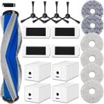 Accessoire set voor robotstofzuiger - 1 rolborstel, 4 HEPA-filters, 4 zijborstels, 6 mopdoeken, 4 stofzuigerzakken
