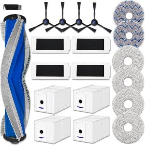 Accessoire set voor robotstofzuiger - 1 rolborstel, 4 HEPA-filters, 4 zijborstels, 6 mopdoeken, 4 stofzuigerzakken