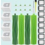 Accessoires geschikt voor iRobot Roomba i7/i7+/i7 Plus, E5, E6, E7 robotstofzuigers. Set bevat: 4 rubberen borstels, 8 filters, 8 zijborstels, 4 stofzakken, 1 schroevendraaier.