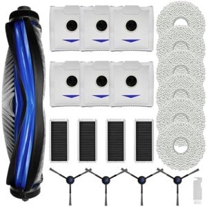 Accessoires voor robotstofzuiger - Set reserveonderdelen met hoofdborstel, schoonmaakdoeken, stofzakken, HEPA-filters en zijborstels