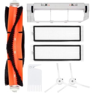 Accessoireset Geschikt voor Xiaomi Roborock S55 S50 S51 robotstofzuiger - Vervangende onderdelenpakket met hoofdborstel, 2 HEPA-filters, 2 zijborstels, hoofdborstelhoes, reinigingsgereedschap