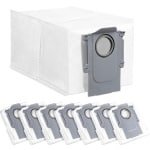 Accessoireset met 8 stofzuigerzakken Geschikt voor de Roborock Q Revo-robotstofzuiger, grote inhoud van 2,7 l, wegwerponderdelen