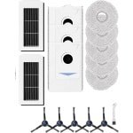 Accessoireset voor Ecovacs Deebot X5 Omni robotstofzuiger met , 2 HEPA-filters, 5 dweilen, 3 stofzakken, 5 zijborstels, 1 reinigingsborstel, reserveonderdelen voor veegmachines