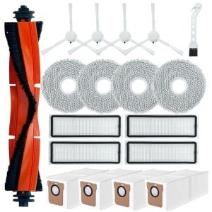 Accessoireset voor Robotstofzuiger - Hoogwaardige vervangingen - Set van 1 rolborstel, 4 filters, 4 borstels, 4 zakken, 4 dweilpads