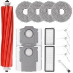 Accessoireset voor Robotstofzuiger - Inclusief Rolborstel, Filters, Dweilpads, Zijborstels en Stofzakken