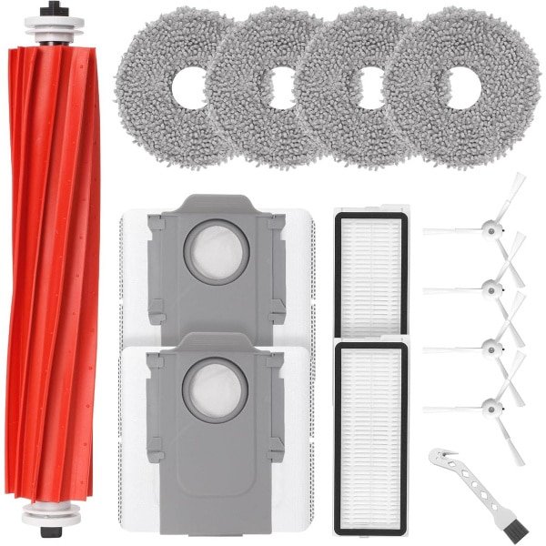 Accessoireset voor Robotstofzuiger - Inclusief Rolborstel, Filters, Dweilpads, Zijborstels en Stofzakken