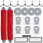 Accessoireset voor Robotstofzuiger met 6 Stofzakken, 4 Dweilen, 2 Rolborstels, 2 Filters en 6 Zijborstels