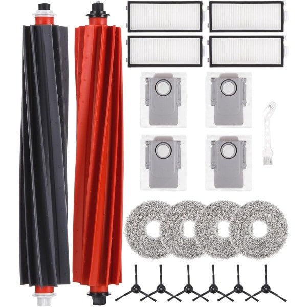 Accessoireset voor Robotstofzuigers - Complete Reserveonderdelenset met Hoofdborstels, Filters, Stofzakken en Reinigingsdoeken