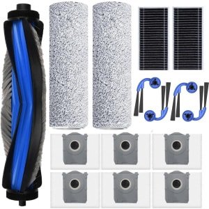 Accessoireset voor robotstofzuiger - 6 zakken, 4 dweilen, 1 borstel, 4 zijborstels, 2 filters