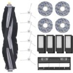 Accessoireset voor robotstofzuiger - Reserveonderdelen inclusief hoobdborstel, zijborstels, filters, en dweildoeken