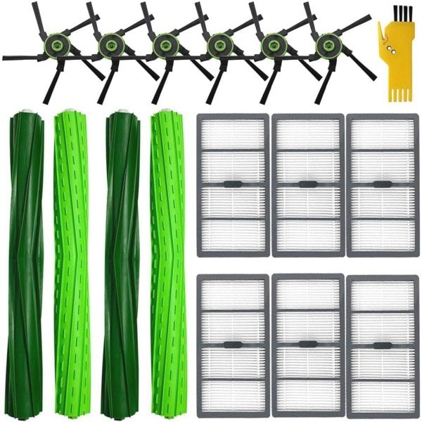 Accessoireset voor robotstofzuiger met rolborstels en filters