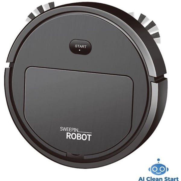 Ai Clean Start Robotstofzuiger - Robotstofzuiger met Dweilfunctie - Robot Stofzuiger - Dweilrobot - Zwart