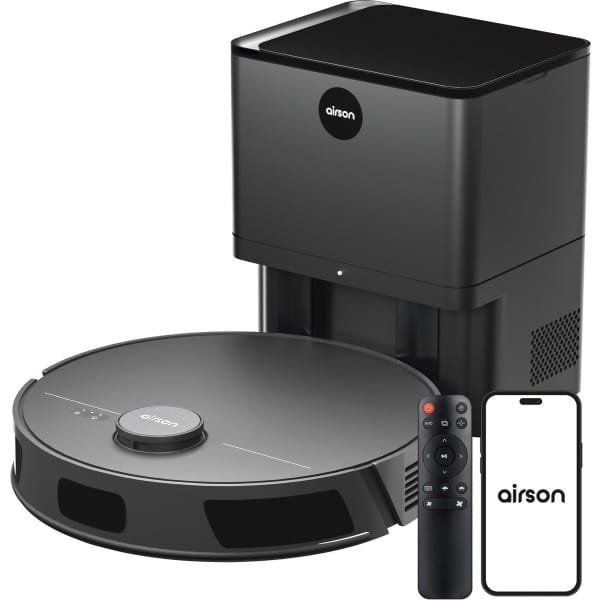 Airson X2 Ultra Clean - Robotstofzuiger met Dweilfunctie - Mobiele Applicatie - Automatisch Leegstation - LiDAR Navigatie - Geschikt Voor Huisdierharen