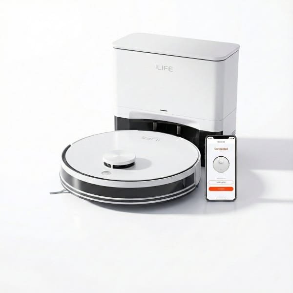Aiverig® Robotstofzuiger met Dweilfunctie - Zelflegend Station - 5000Pa Zuigkracht - Slimme Robot met App & Smart Mapping - Krachtige Stofzuiger en Dweilrobot - Inclusief 2,5L Stofzak & Laadstation - Stofzuigen en Dweilen - 33×33×9,5 CM