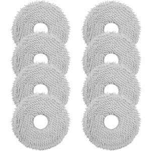 Allecta - Wisserdoeken Set voor Robotstofzuigers - Geschikt voor diverse modellen - Hoge kwaliteit microvezel - Accessoireset met 8 stuks