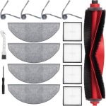 Allecto Plus - Accessoireset voor robotstofzuiger, met hoofdborstel, Hepa-filters, reinigingsdoeken - Geschikt voor Roborock Q10 X5/Q10 X5+