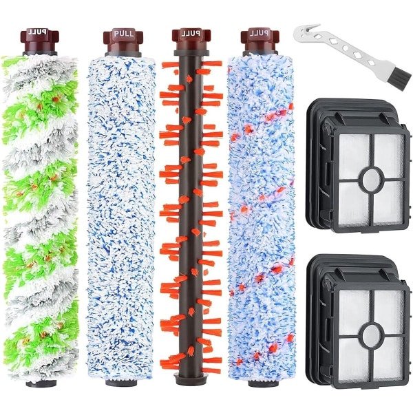 - Allecto Plus - Accessoireset voor robotstofzuiger: vervangende onderdelen met 2 hoofdborstels, 2 stofzakken, 6 zijborstels, 4 filters en 1 borstel.