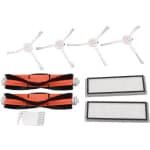 Allecto Plus - Robotstofzuiger Borstelset met Mopfunctie en Filters - Wit - Geschikt voor Mi Robotstofzuigers - Vervangingsset met Plat Borsteldesign.