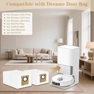 Allecto Plus - Stofzakken Set voor Dreame Robotstofzuigers - Accessoireset met Grote Inhoud - 16 Stuks.