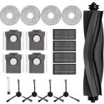 Allecto plus - Accessoireset voor robotstofzuiger Dreame X30 Ultra en L10s Pro Ultra, met hoofdborstel, HEPA-filters, dweilpads, stofzakken, zijborstels en schone borstel. Eco-friendly materialen. Optimaliseer jouw reinigingsroutine.