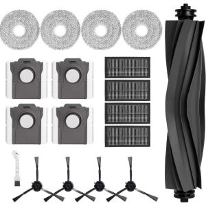 Allecto plus - Accessoireset voor robotstofzuiger Dreame X30 Ultra en L10s Pro Ultra, met hoofdborstel, HEPA-filters, dweilpads, stofzakken, zijborstels en schone borstel. Eco-friendly materialen. Optimaliseer jouw reinigingsroutine.