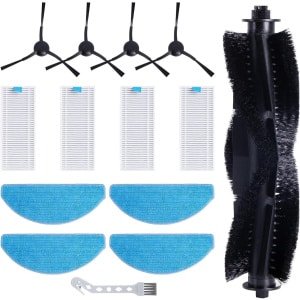 Allecto plus - Accessoireset voor robotstofzuiger - inclusief hoofdrolborstel, HEPA-filters, dweilpads en zijborstels - geschikt voor model Mars01