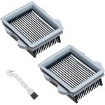 Allecto plus - Hepa filtervervanging voor robotstofzuiger, geschikt voor nat en droog, verbetert zuigprestaties (2 filters + 1 reinigingsborstel)