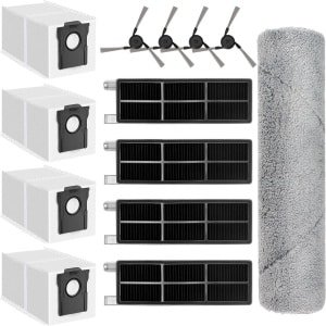 Allecto plus - Vervangende set voor robotstofzuiger Mova Z50 Ultra / Z5 Pro - 13 stuks rollers, zijborstels, HEPA-filters en stofzakken