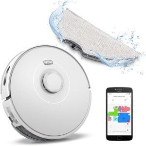 ApexArte® Robotstofzuiger met Dweilfunctie - Tapijtreiniger Machine - Huisdieren - Met App - Wit