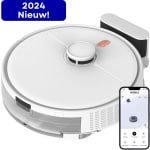 Avalect CleanSmart - Robotstofzuiger met dweilfunctie - Met laadstation - dweilrobot - Ideaal voor huisdieren - Lidar Laser - val & object detectie - Vloerdetectie - Met App - Wit