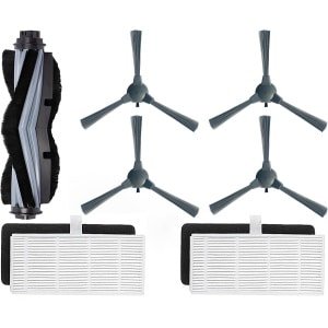 Bagotte BG800MAX Robotstofzuiger Accessoires/Vervangingsonderdelen, Bagotte BG800MAX Robot Vacuum Cleaner Accessories/Replacement Parts, Bijvulkitaccessoire met Rubberen Rolborstel, Zijborstels, en HEPA-filters voor Robotstofzuiger