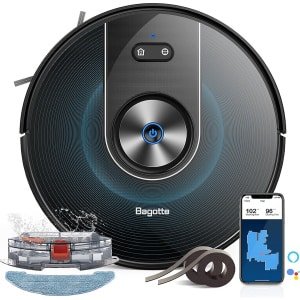 Bagotte BG800MAX Robotstofzuiger met Dweilfunctie - Met Laadstation - Dweilrobot - Inclusief Applicatie