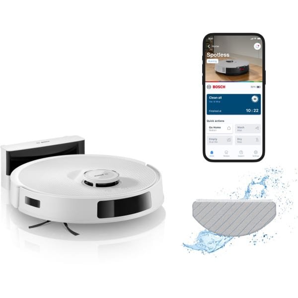 Bosch BCRC2W robotstofzuiger 0,4 l Zakloos Wit