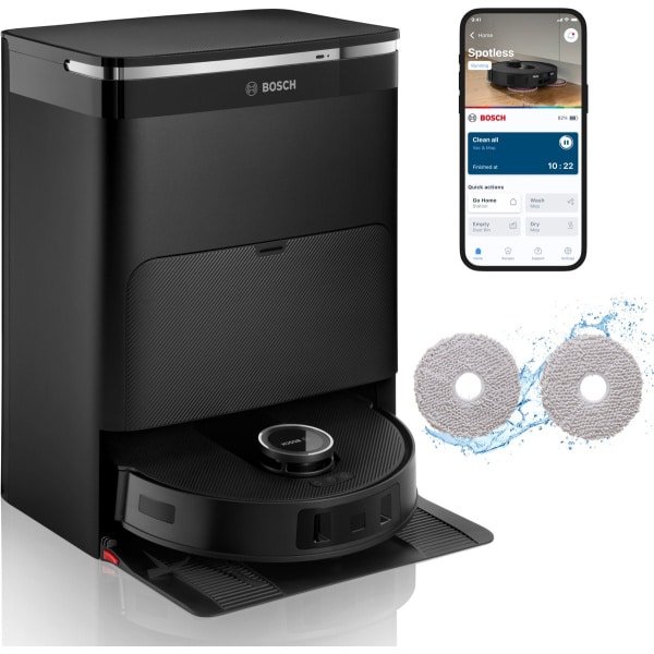 Bosch BCRDW3B robotstofzuiger 0,275 l Zakloos Zwart