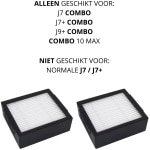 Bramokava® 2x HEPA Filter - ALLEEN geschikt voor iRobot Roomba COMBO j7+ / COMBO j9+ / 10 Max - NIET voor gewone j7+ / j9+ Robotstofzuiger