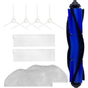 ByShane - Accessoires Kit voor Robotstofzuiger Compatible met X-plorer Serie 95 - Inclusief 1 Hoofdborstel, 4 Zijborstels, 2 HEPA Filters, 2 Mopdoeken