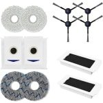 ByShane - Vervangende onderdelen voor robotstofzuiger en dweilreiniger - Zijborstels, HEPA-filter, dweilpads, stofzakken