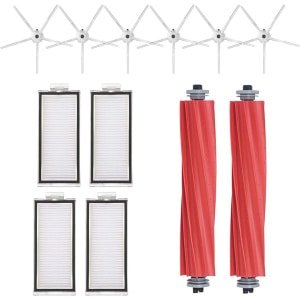 ByShane - Vervangingsonderdelen voor Robotstofzuiger - Hoofdborstel, Zijborstels, HEPA-filter - Geschikt voor Q7 Max en T8 - 12-delige set