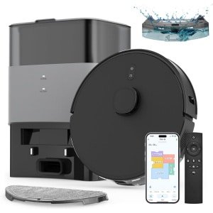 CLVP® Robotstofzuiger Met Dweilfunctie - Stofzuiger Met Laadstation - Dweilrobot Draadloos