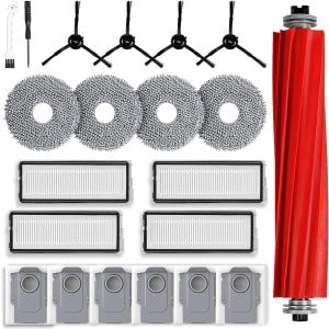 CSGoods - Accessoireset voor robotstofzuiger: 21-delige set met hoofdborstel, stofzakken, dweilpads, HEPA-filters, zijborstels, reinigingsaccessoires.