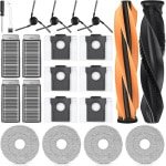 CSGoods - Ultra Complete robotstofzuiger met accessoires - 22 stuks - 2 hoofdborstels - 4 reinigingsdoeken - 4 filters - 6 stofzakken - 4 zijborstels