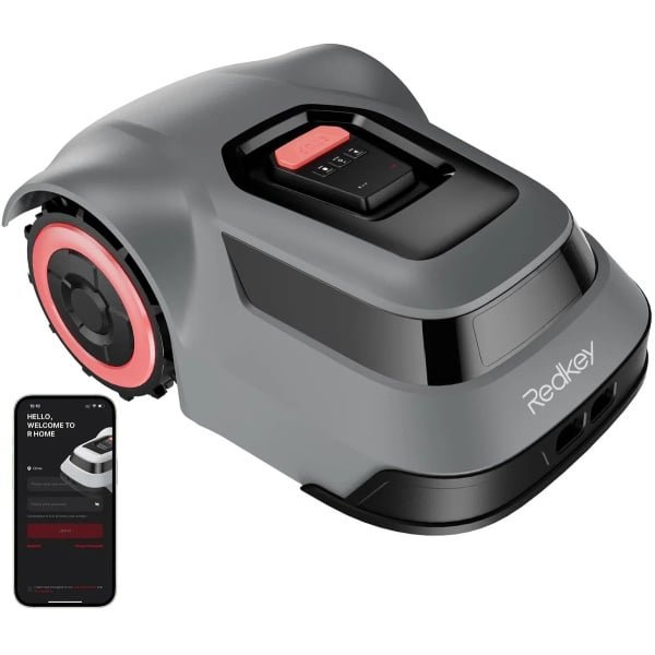 CYRO - Robotgrasmaaier - Robot grasmaaier - Robotmaaier - 100m²/u - App Bediening - Automatisch Opladen - 70min looptijd - Grijs