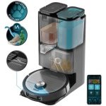 Cecotec Conga ProAI Infinity Robotstofzuiger met Dweilfunctie en Laadstation - Dweilrobot met App - Zelfreinigend - Geschikt voor Huisdierharen - Met Camera