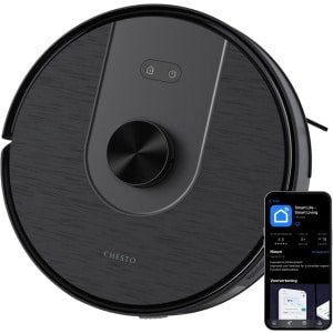 Chesto T2 Pro 3-in-1 Robotstofzuiger met Dweilfunctie - 5000 Pa - Geschikt voor Dierenharen - LDS navigatie - App-besturing