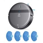 CleanWise Henk + 4 Dweil Doeken - Robotstofzuiger met dweilfunctie - Dweilrobot - Laadstation - Geschikt voor Huisdieren