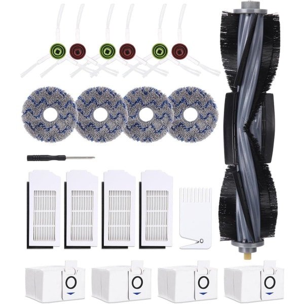 Cosensi - Accessoires voor robotstofzuiger - 21 stuks | Hoofdborstel, Reinigingsborstels, HEPA-Filters | Doekjes, Zijborstel, Stofzakken | Schroevendraaier included